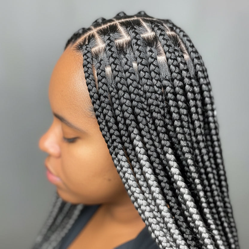 KNOTLESS BRAIDS: LARGE | £50